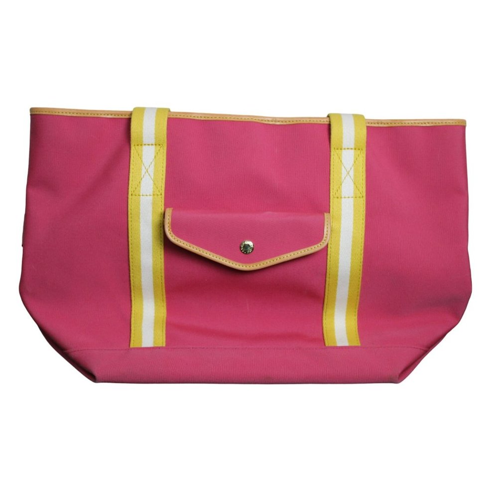 Large Cloth Pink and Yellow Dooney & Bourke Bag